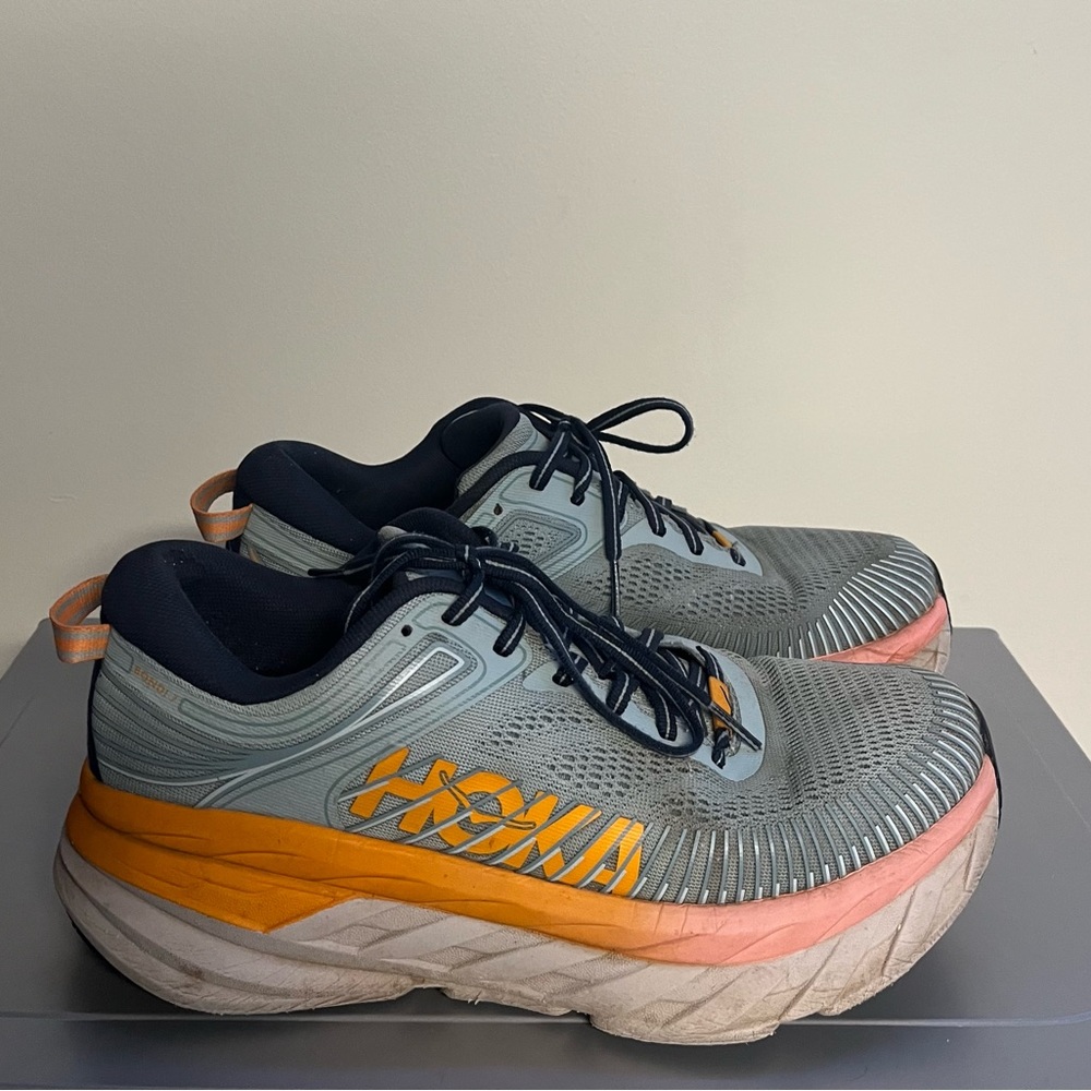 Size 9 - Hoka One One Bondi 7 Blue Haze W Running Jogging Shoes